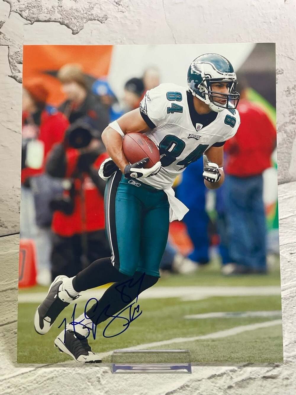 Hank Baskett Autographed Philadelphia Eagles 8x10 Photo
